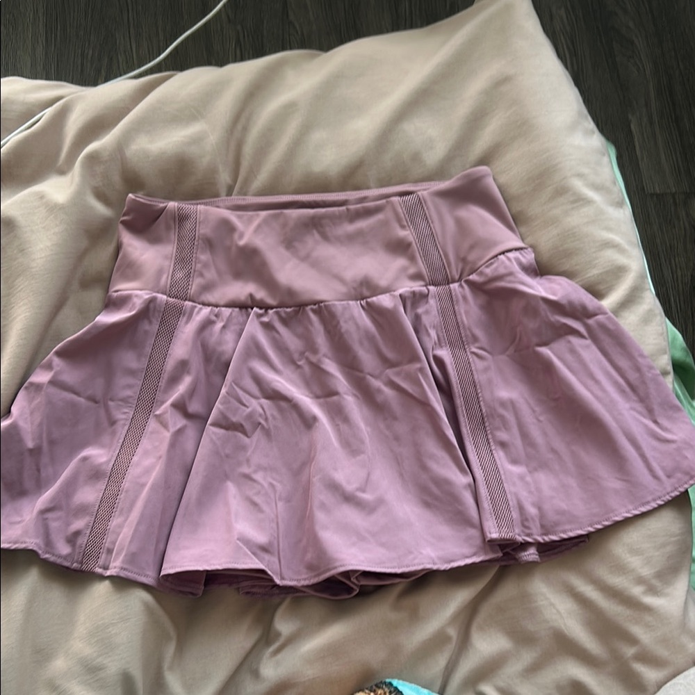 CRZ YOGA Purple Mini Skater Skirt